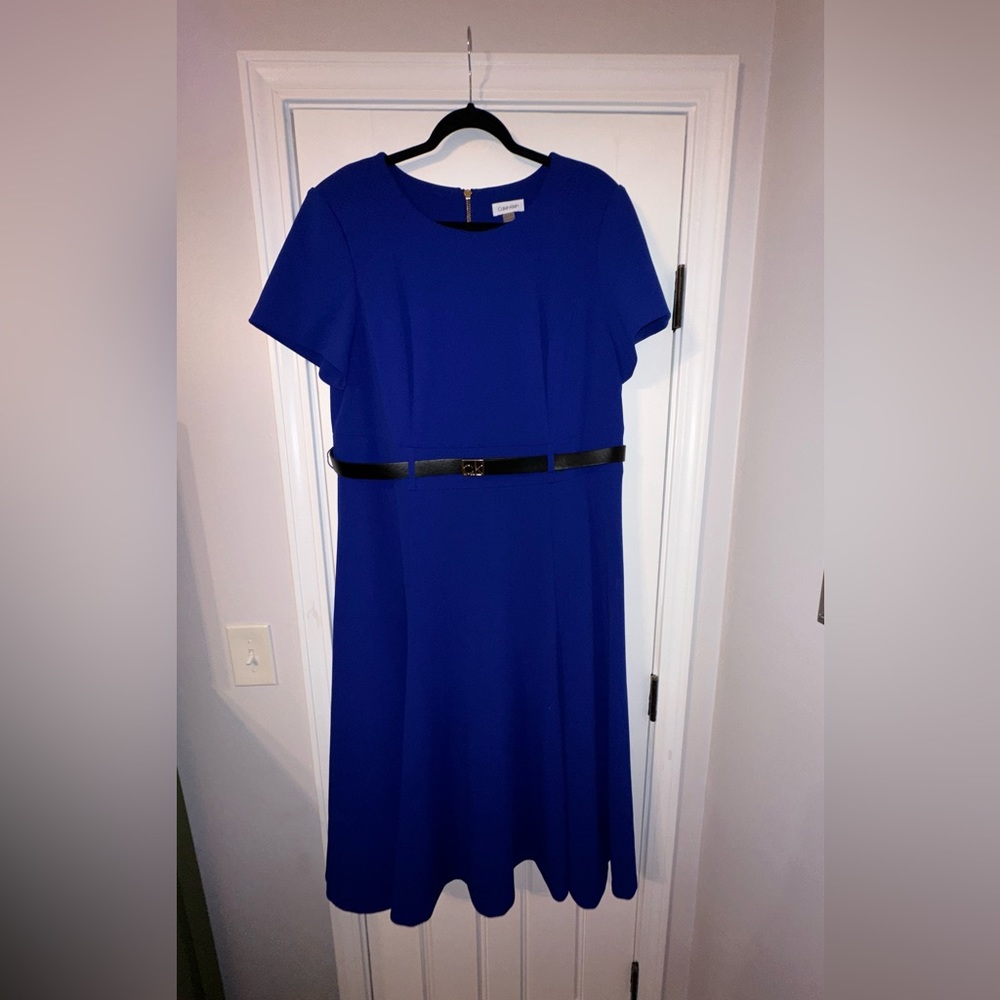 Calvin Klein Women’s dress with belt.